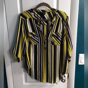 Torrid Harper Stripped Blouse Size 1